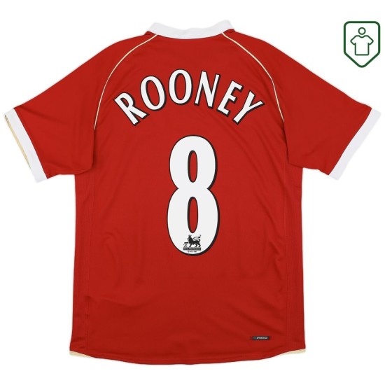 Maglia retrò casa uomo Manchester United 2006/07 Rooney #8