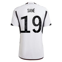 Leroy Sane #19 Germania Maglia Casa Coppa del Mondo 2022
