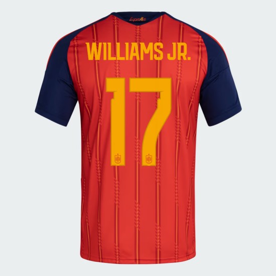 Maglia Ufficiale Casa Spagna 2026 Uomo WILLIAMS JR. #17 Maglia Ufficiale Casa Spagna 2026 Uomo WILLIAMS JR. #17