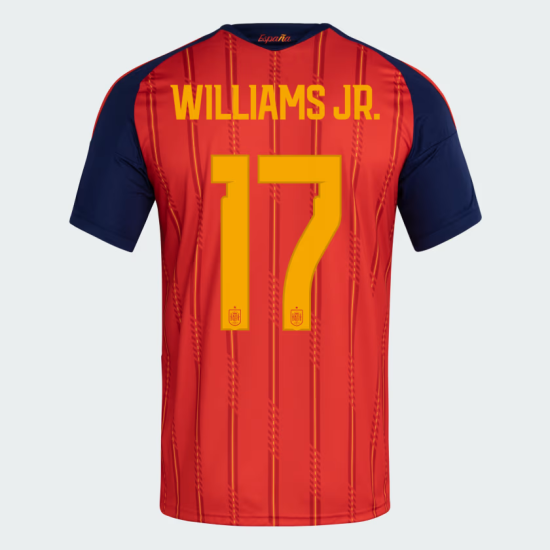 Maglia Ufficiale Casa Spagna 2026 Uomo WILLIAMS JR. #17