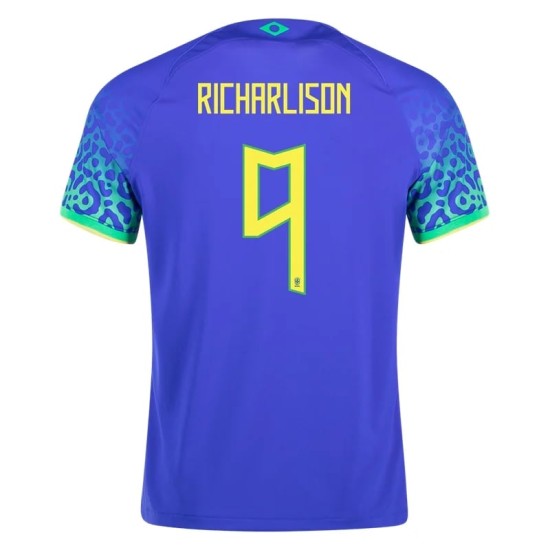 Richarlison #9 Brasile Maglia Trasferta Coppa del Mondo 2022