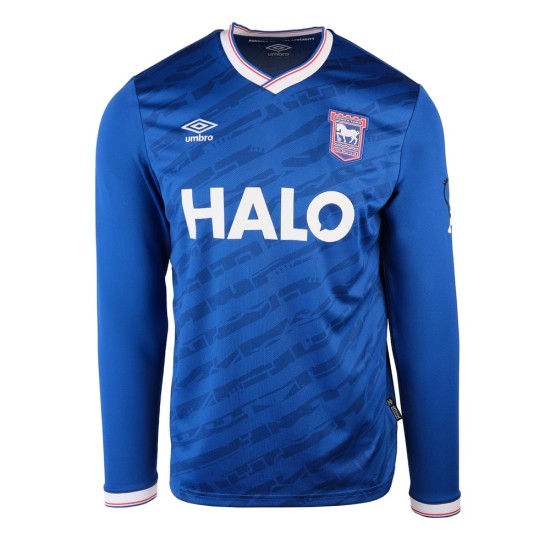 Bambino Ipswich Town 2025/26 Maglia Casa Manica Lunga