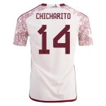 Javier Hernandez Chicharito #14 Messico Maglia Trasferta Coppa del Mondo 2022 Javier Hernandez Chicharito #14 Messico Maglia Trasferta Coppa del Mondo 2022