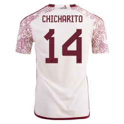 Javier Hernandez Chicharito #14 Messico Maglia Trasferta Coppa del Mondo 2022