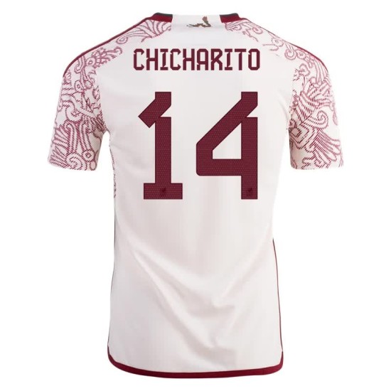 Javier Hernandez Chicharito #14 Messico Maglia Trasferta Coppa del Mondo 2022 Javier Hernandez Chicharito #14 Messico Maglia Trasferta Coppa del Mondo 2022