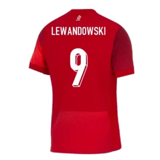 Maglia Trasferta Bambino LEWANDOWSKI Polonia 2024/25