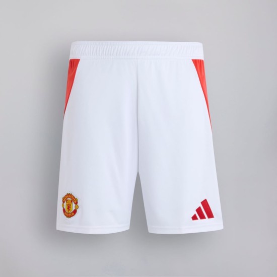 Pantaloncini Casa Manchester United Donna 2024/25 - Bianco Pantaloncini Casa Manchester United Donna 2024/25 - Bianco