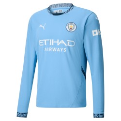 Maglia Maniche Lunghe Casa Manchester City Uomo 2024/25