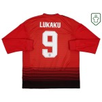 Maglia retrò casa manica lunga uomo Manchester United 2018/19 Lukaku #9 Maglia retrò casa manica lunga uomo Manchester United 2018/19 Lukaku #9