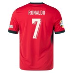 Maglia Casa Cristiano Ronaldo #7 Portogallo EURO 2024 Maglia Casa Cristiano Ronaldo #7 Portogallo EURO 2024