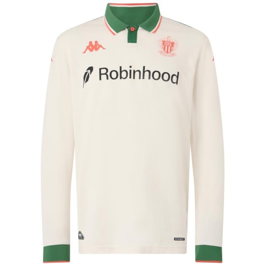 Uomo OGC Nizza 2025/26 Maglia Away Manica Lunga