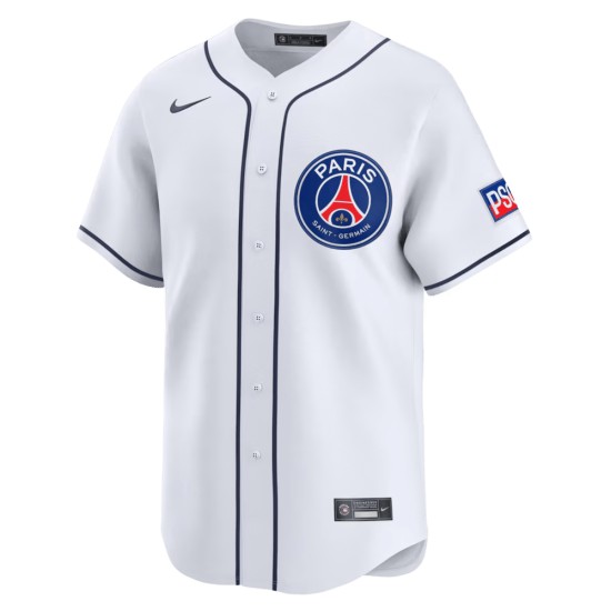 Maglia Bambino PSG x MLB 2025/26 Edizione Limitata - Bianco