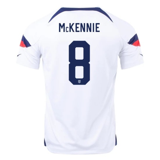 Maglia Casa Weston McKennie #8 USMNT Coppa del Mondo 2022