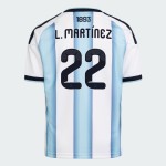 Maglia Ufficiale Casa Argentina 2026 Uomo L. MARTÍNEZ #22