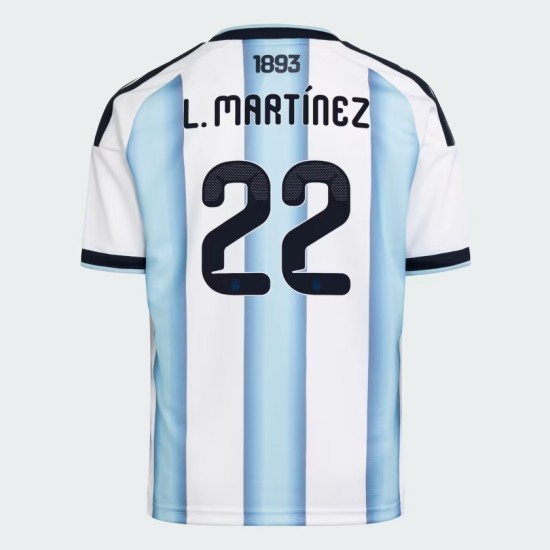 Maglia Ufficiale Casa Argentina 2026 Uomo L. MARTÍNEZ #22