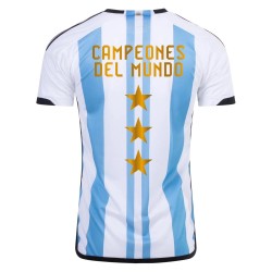 Argentina Maglia Casa Campioni Coppa del Mondo 2022 - 3 Stella