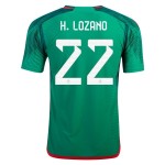 Hirving Lozano #22 Messico Maglia Casa Coppa del Mondo 2022 Hirving Lozano #22 Messico Maglia Casa Coppa del Mondo 2022