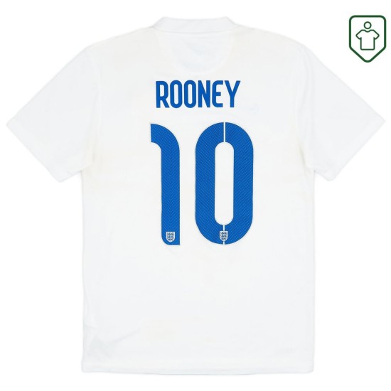 Maglia retrò Inghilterra 2014/15 casa da uomo Rooney #10 Maglia retrò Inghilterra 2014/15 casa da uomo Rooney #10