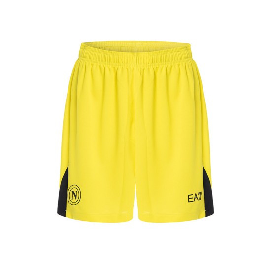 Pantaloncini Casa Napoli Bambino 2024/25 - Giallo